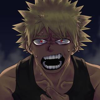 Angry Bakugou wallpaper