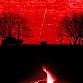 Horror red wallpaper