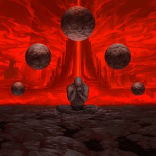 Horror red wallpaper