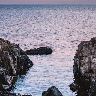 Coastal rocks wallpaper