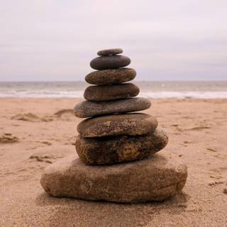 Coastal rocks wallpaper