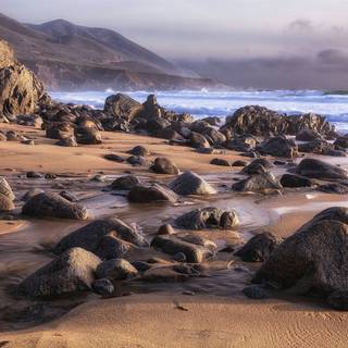 Coastal rocks wallpaper