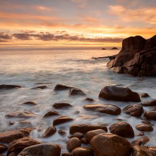 Coastal rocks wallpaper