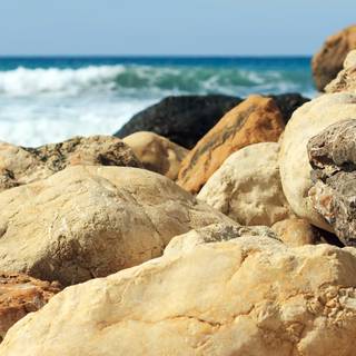 Coastal rocks wallpaper