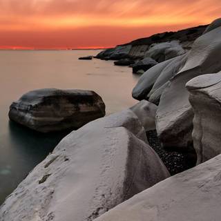 Coastal rocks wallpaper