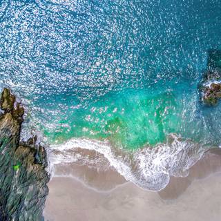 Coastal rocks wallpaper