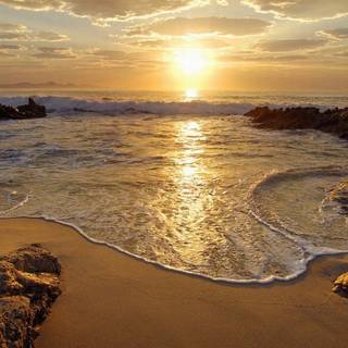 Coastal rocks wallpaper