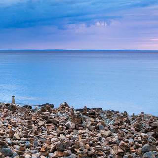 Coastal rocks wallpaper