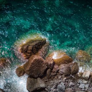 Coastal rocks wallpaper