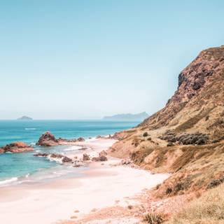 Coastal rocks wallpaper