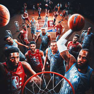 NBA All Star players wallpaper