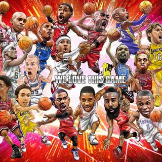 NBA All Star players wallpaper
