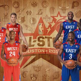 NBA All Star players wallpaper
