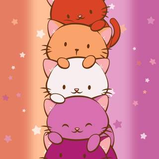 Lesbian kitty wallpaper