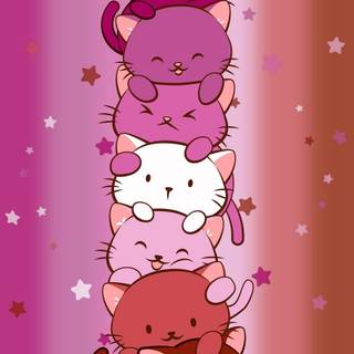 Lesbian kitty wallpaper