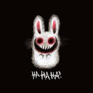 Creepy bunny wallpaper