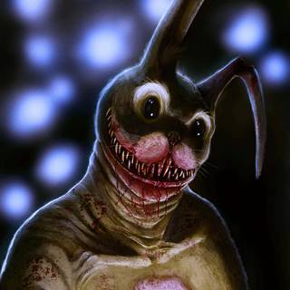 Creepy bunny wallpaper