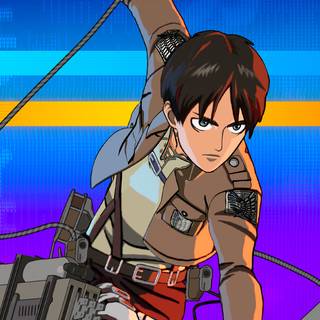 Eren Yeager Fortnite wallpaper