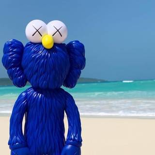 Blue Kaws wallpaper