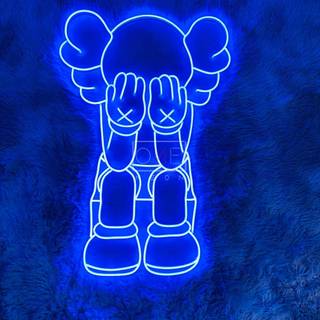 Blue Kaws wallpaper
