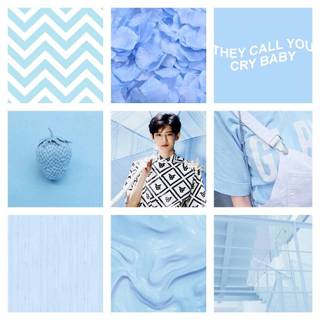 Baby blue cute wallpaper