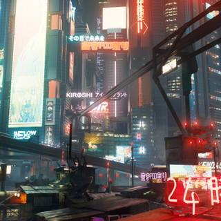 Cyberpunk 4k iPhone wallpaper