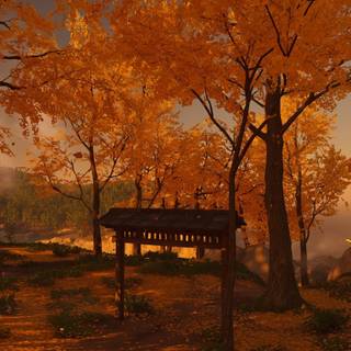PS4 autumn wallpaper