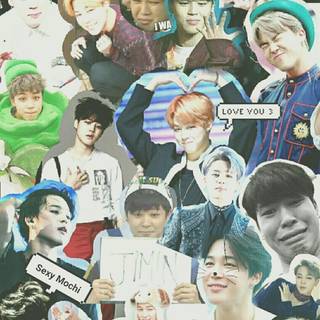 Kpop collage aesthetic wallpaper