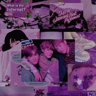 Kpop collage aesthetic wallpaper