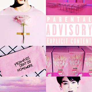Kpop collage aesthetic wallpaper