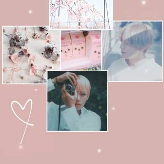 Kpop collage aesthetic wallpaper