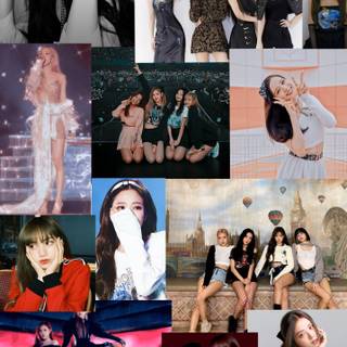Kpop collage aesthetic wallpaper