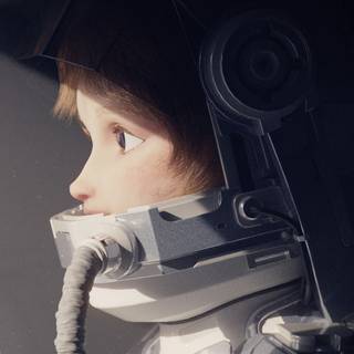 4k astronaut girl wallpaper