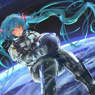 4k astronaut girl wallpaper