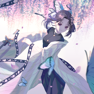 Aesthetic Demon Slayer iPad wallpaper