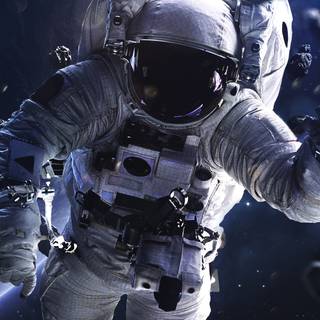 4k astronaut girl wallpaper