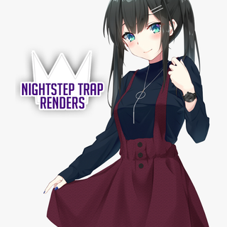 Cute anime black hair wallpaper