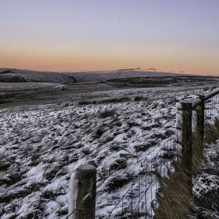 Frozen fields wallpaper