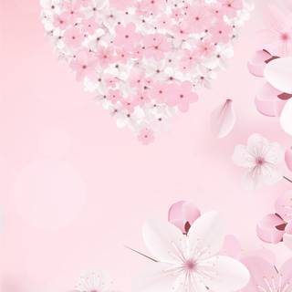 Pink spring aesthetic wallpaper