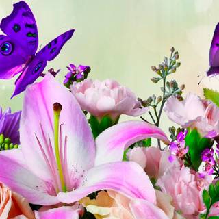 Spring flower art wallpaper