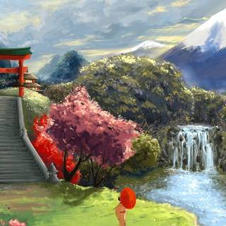Asian spring wallpaper