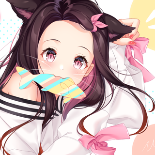 Nezuko cat wallpaper