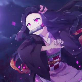 Nezuko cat wallpaper