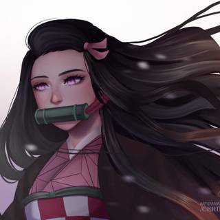 Nezuko 3D wallpaper