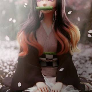 Nezuko 3D wallpaper