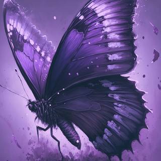 Butterfly painting wallpaper