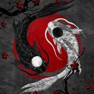 4k iPhone Yin Yang wallpaper