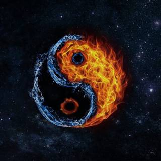 4k iPhone Yin Yang wallpaper