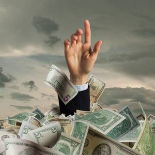 Swimming in money wallpaper