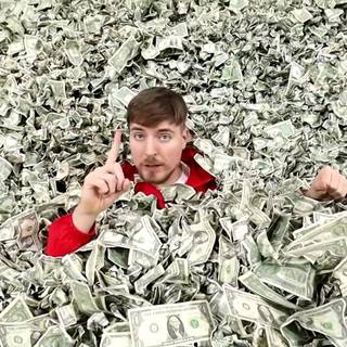 Swimming in money wallpaper